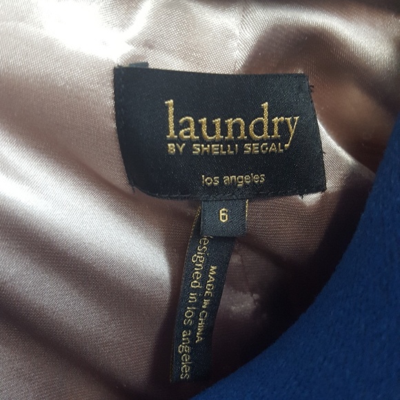 Laundry by Shelli Segal wrap dress sheer sleeve - Picture 8 of 8